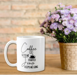 Kaffeebecher mit Bibelvers Kaffeetasse