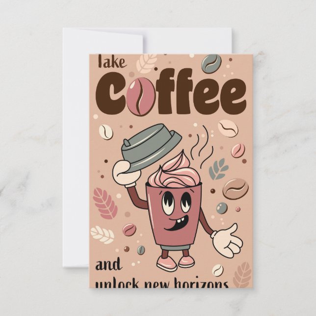 Kaffeebecher RSVP Karte (Vorderseite)