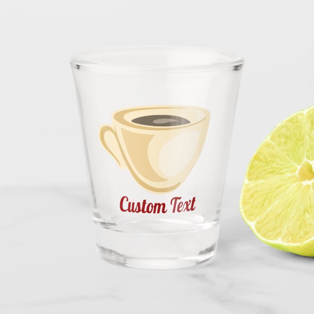 Kaffeebecher Schnapsglas (Vorderseite)