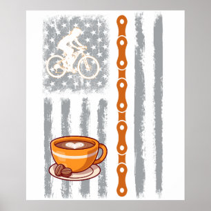 Kaffeebecher - Vintage-USA-amerikanische Flagge fü Poster