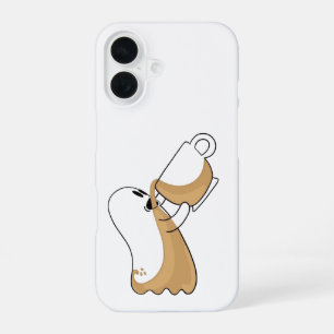Kaffeebedeckter Geist – Koffein-Chaos iPhone-Hülle iPhone 16 Hülle