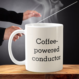 Kaffeebegeisterter Dirigent Musiker Kaffeetasse