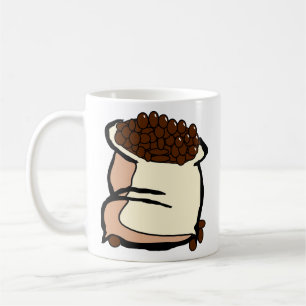 Kaffeebeutel Bohnen Bohnen Kaffeetasse