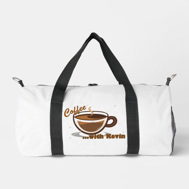 Kaffeebeutel mit Kevin Branded Duffel Bag Duffle Bag (Vorderseite)
