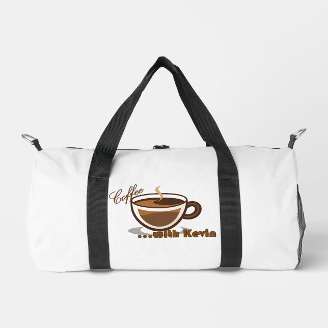 Kaffeebeutel mit Kevin Branded Duffel Bag Duffle Bag (Vorderseite)