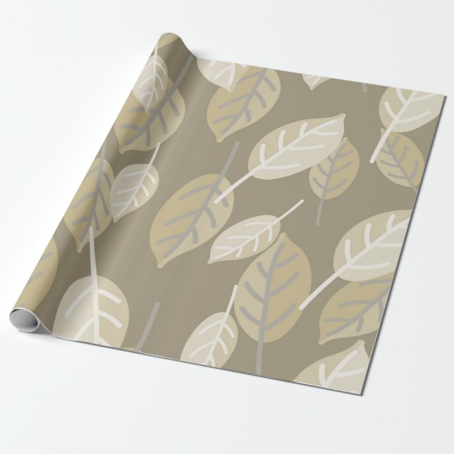 Kaffeeblätter Verpackungspapier Geschenkpapier (Ungerollt)