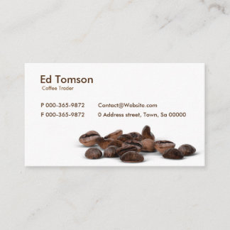 Kaffeebohne-Händler Visitenkarte