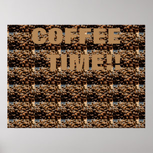 KAFFEEBOHNE-KUNST-PLAKAT POSTER