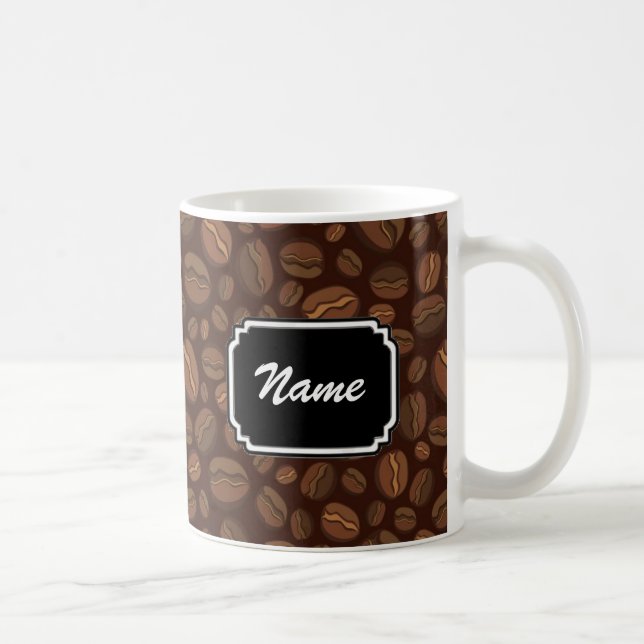 Kaffeebohne-personalisierte Tasse (Rechts)