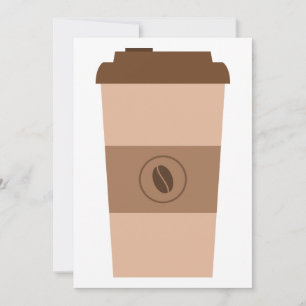 Kaffeebohne-Schale Einladung