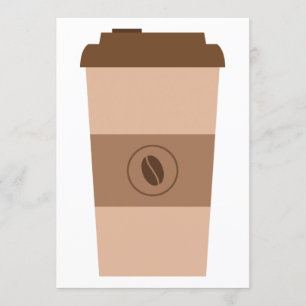 Kaffeebohne-Schale Einladung