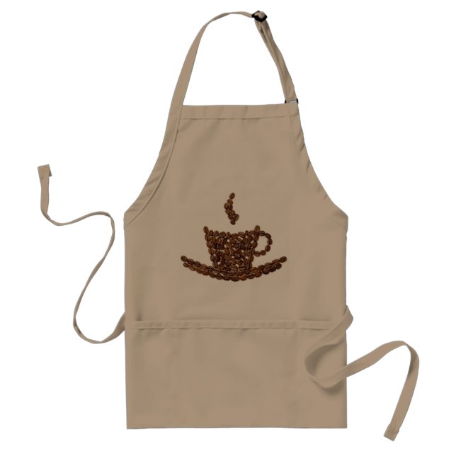 Kaffeebohne-Schürze. Kaffeestube. Küche. Zuhause Schürze (Vorne)