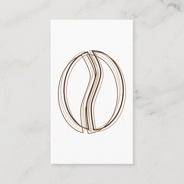 Kaffeebohne-Unschärfekuponkarte Treuekarte (Vorderseite)