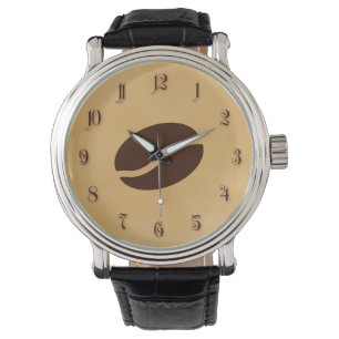 Kaffeebohnen Armbanduhr