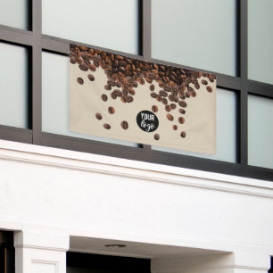 Kaffeebohnen - Berufliches Firmenlogo Banner