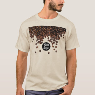 Kaffeebohnen - Berufliches Firmenlogo T-Shirt