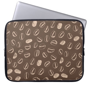 Kaffeebohnen: Cartoon Doodle Vintag Laptopschutzhülle