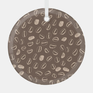 Kaffeebohnen: Cartoon Doodle Vintag Ornament Aus Glas