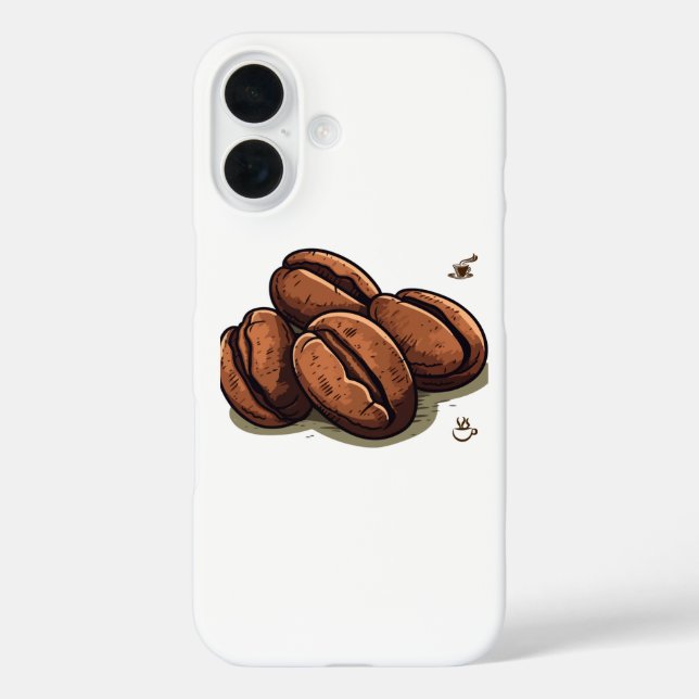 Kaffeebohnen Case-Mate iPhone Hülle (Rückseite)