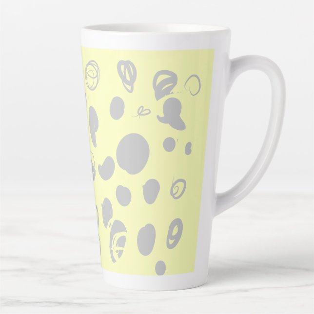 Kaffeebohnen-Design Milchtasse (Rechts)