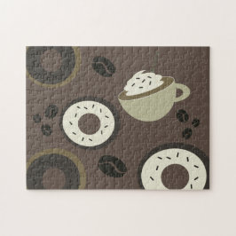 Kaffeebohnen Donuts Sweet Barista Puzzle