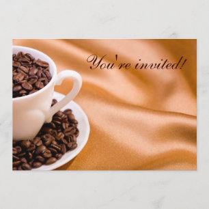Kaffeebohnen Einladung