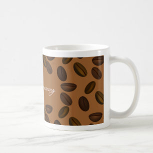 Kaffeebohnen entwickeln Tasse