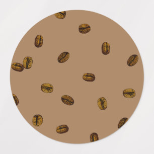 Kaffeebohnen Etiketten