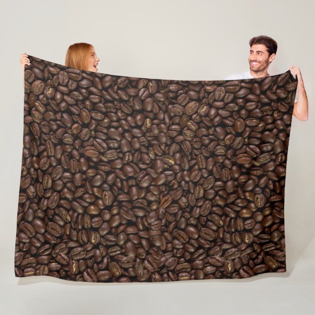 Kaffeebohnen Fleecedecke (Beispiel)
