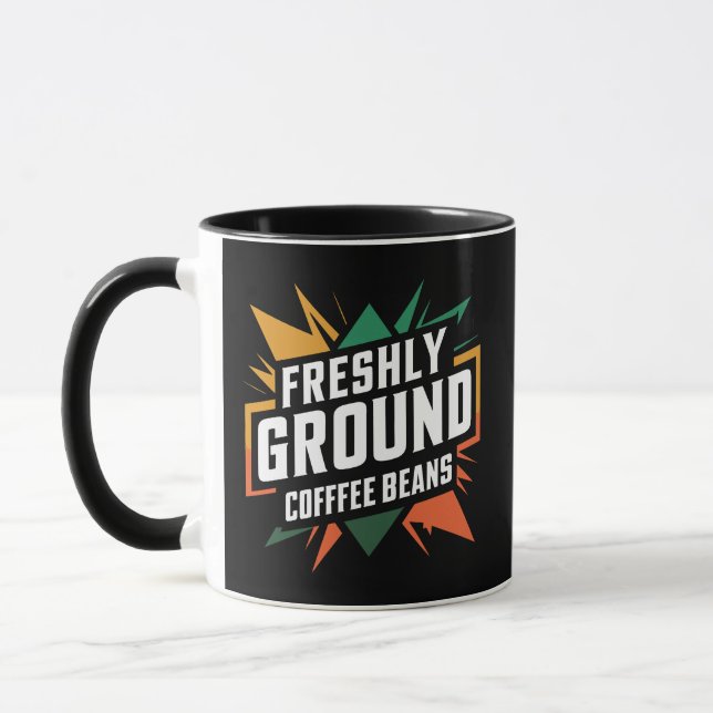 Kaffeebohnen, frisch gemahlen tasse (Links)