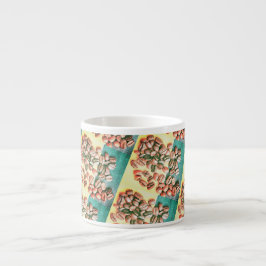 Kaffeebohnen Gelbe Grüne Textur Espresso Cup Espressotasse