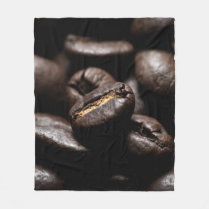 Kaffeebohnen gerösteten Kaffee Fleecedecke