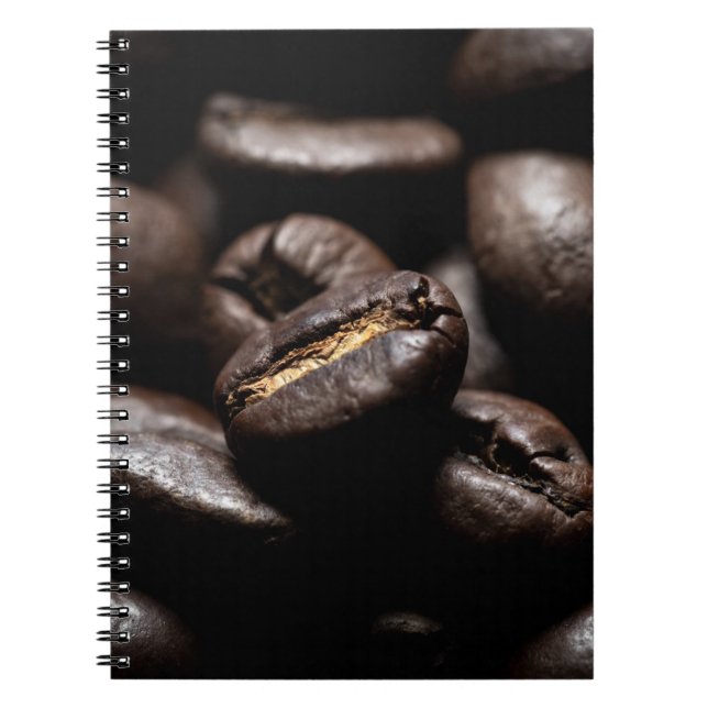 Kaffeebohnen gerösteten Kaffee Notizblock (Vorderseite)