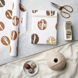 Kaffeebohnen Geschenkpapier