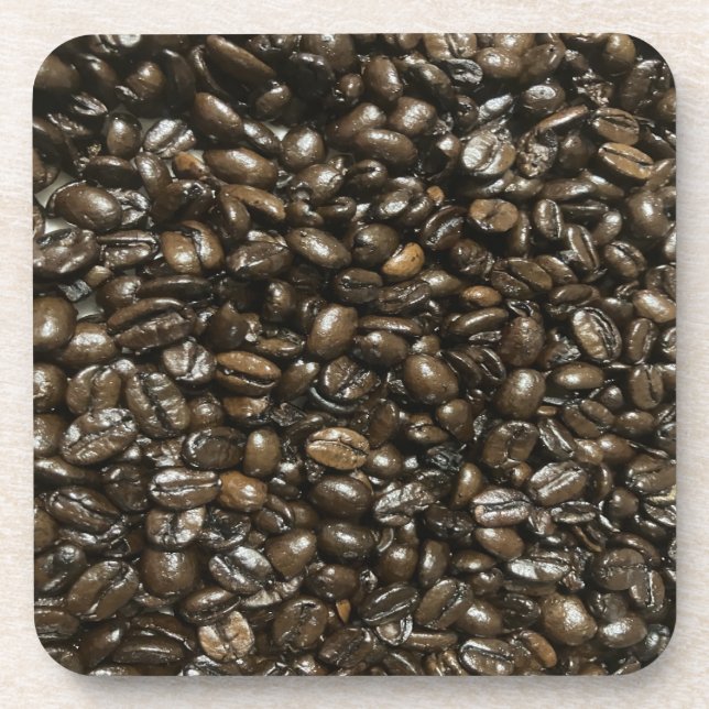 Kaffeebohnen Getränkeuntersetzer (Vorderseite)