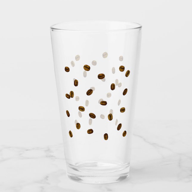 Kaffeebohnen Glas (Vorderseite)