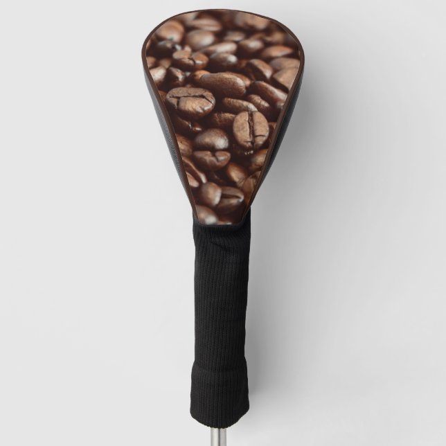 Kaffeebohnen Golf Headcover (Vorderseite)