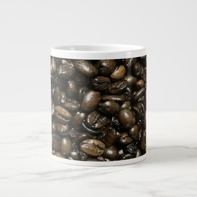 Kaffeebohnen Jumbo-Tasse (Vorderseite)