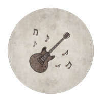 Kaffeebohnen-Kaffee-Gitarre-Kaffee Kunst-Musik-