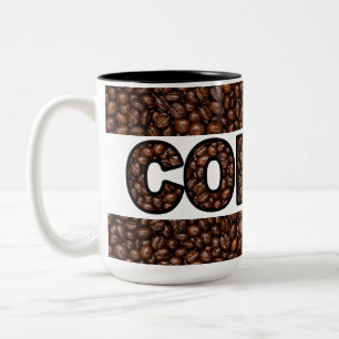 Kaffeebohnen Kaffee Zweifarbige Tasse