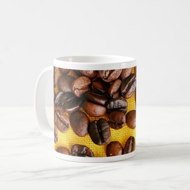 Kaffeebohnen Kaffeetasse (Vorderseite Links)
