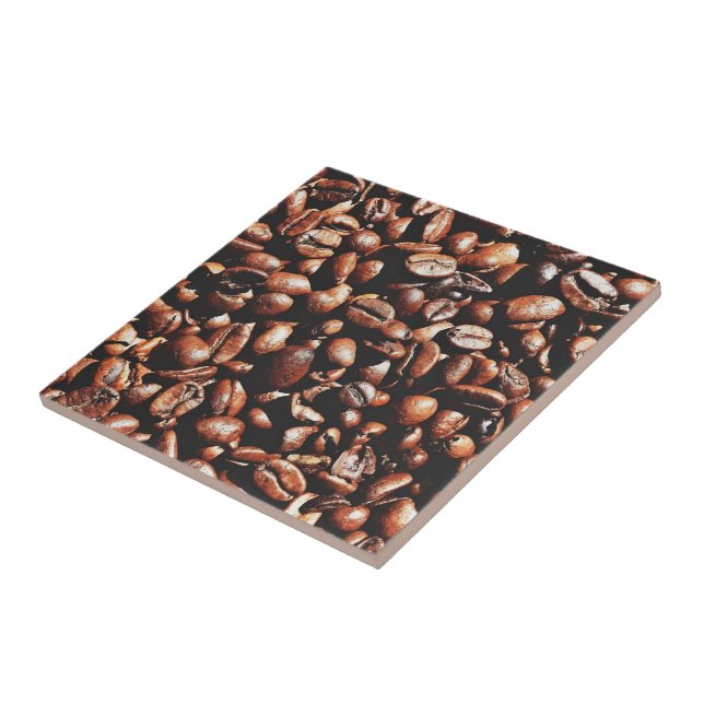 Kaffeebohnen Keramik Tile Fliese (Seite)