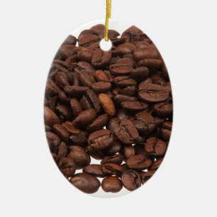 Kaffeebohnen Keramikornament