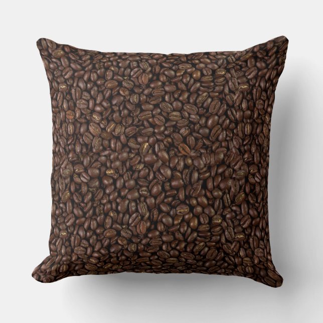 Kaffeebohnen Kissen (Vorderseite)