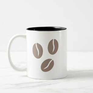 Kaffeebohnen Kunst Zweifarbige Tasse
