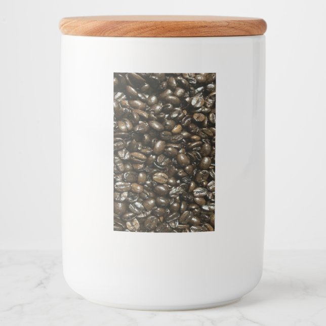 Kaffeebohnen Lebensmitteletikett (Vorderseite)