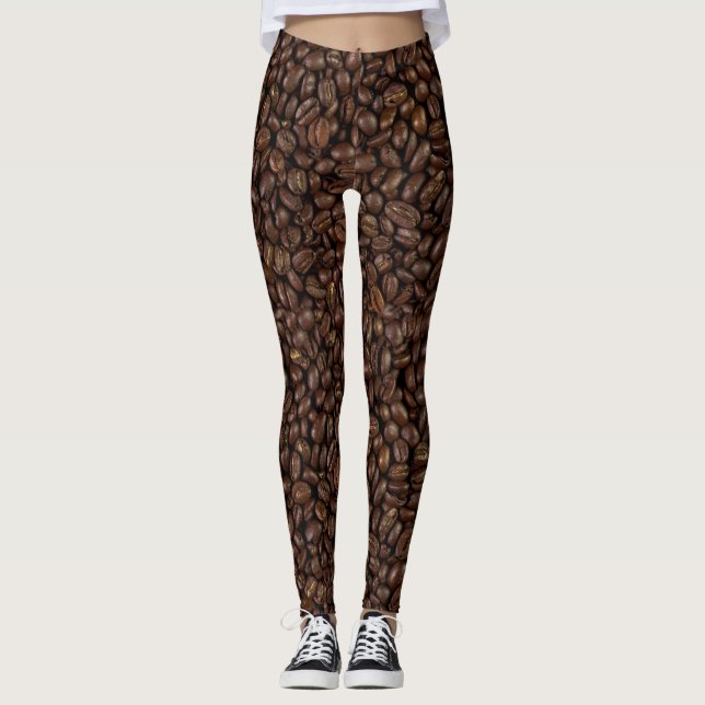 Kaffeebohnen Leggings (Vorderseite)