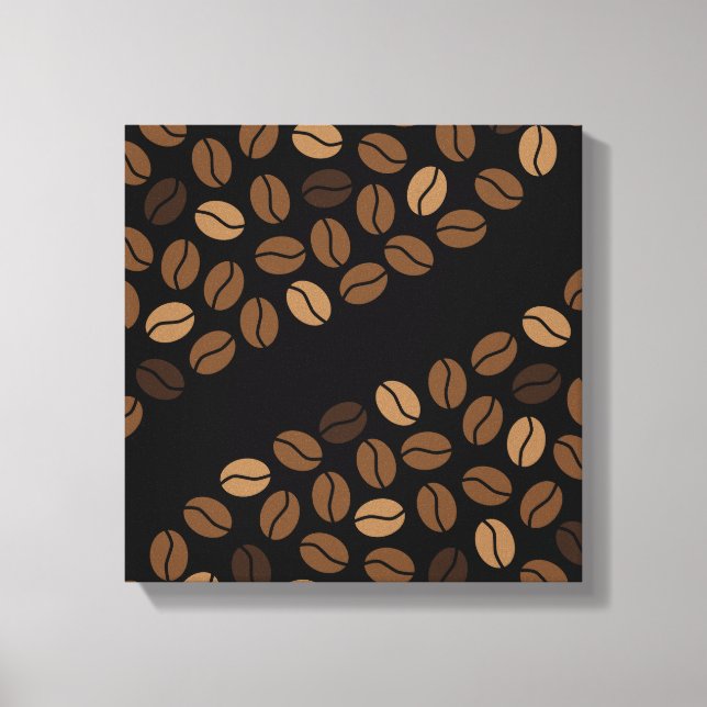 Kaffeebohnen Leinwanddruck (Vorderseite)