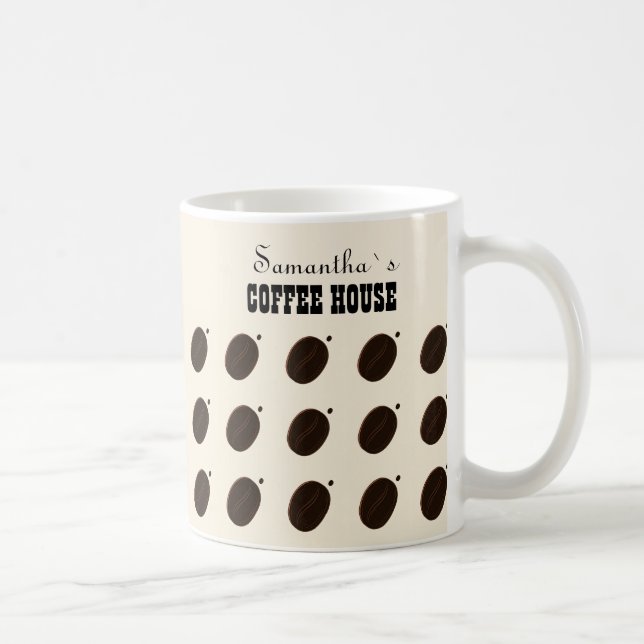 Kaffeebohnen-Marken-Geschäft Professionell  Kaffeetasse (Rechts)