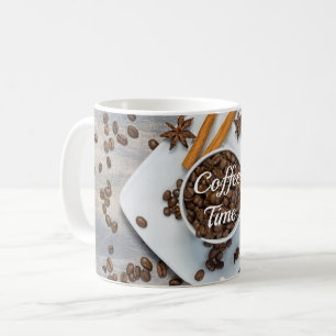Kaffeebohnen modern kaffeetasse